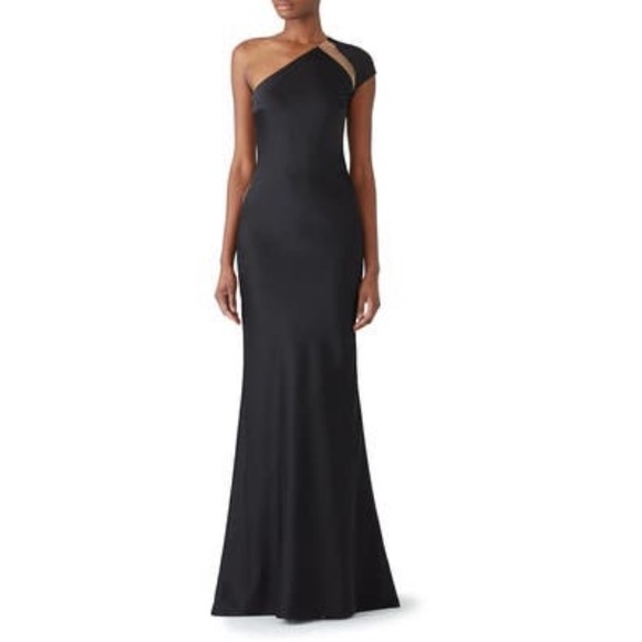 KAUFMANFRANCO Onyx Column Gown dress K13 - Picture 1 of 8